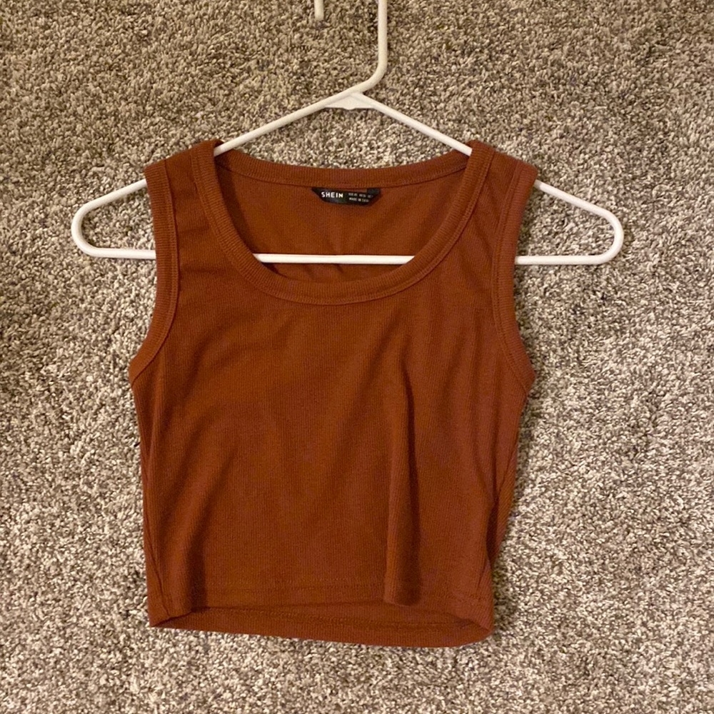 Orange crop top